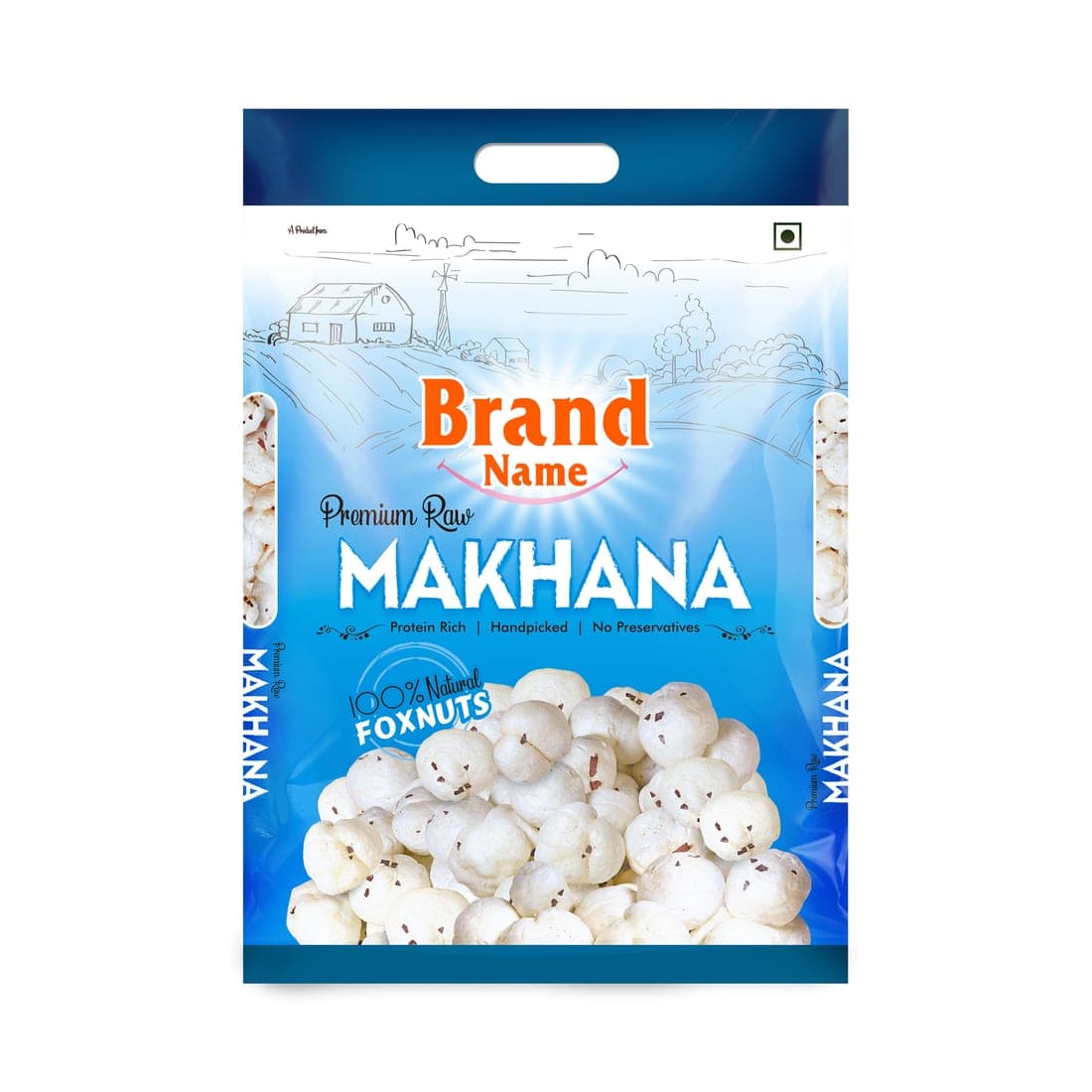 Makhana / Fox Nut Packaging Pouches